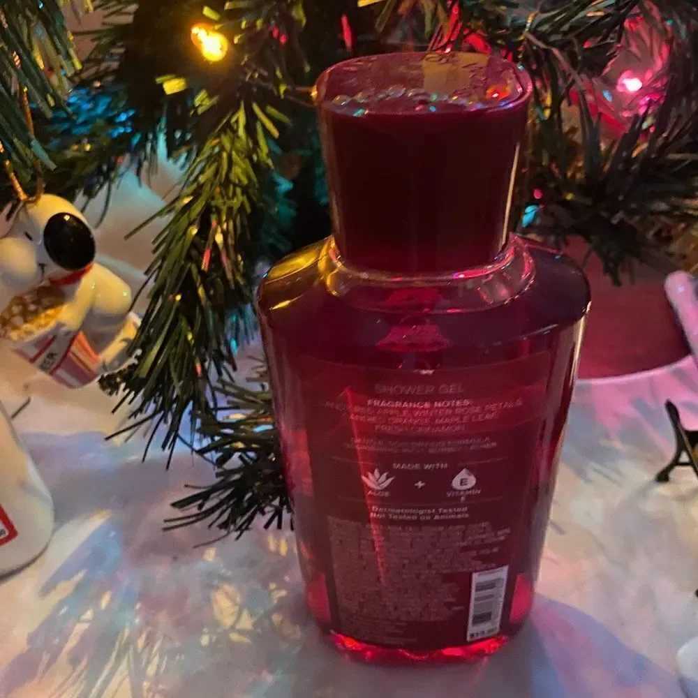 Christmas Winter Candy Apple Set Bath & Body Works Shower Gel & Body Lot…